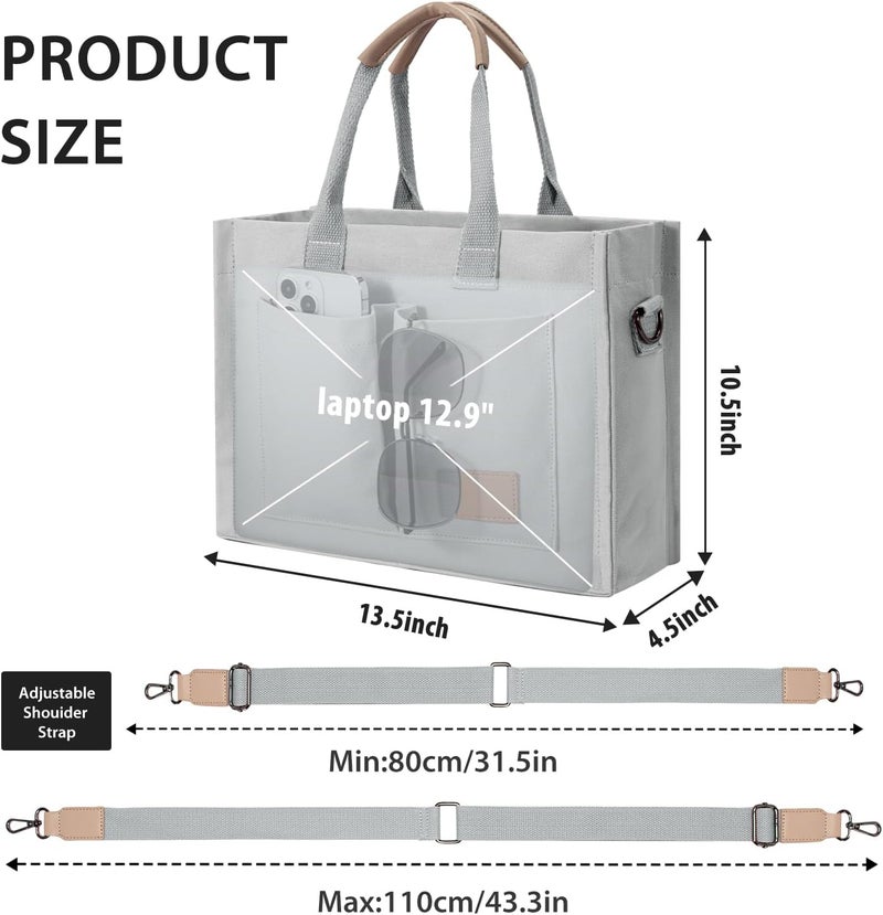 GASSDA Tote Bags for Women Canvas Tote Purse Crossbody with Pockets Top Handle Shoulder Satchel Bag for Women - Image 3